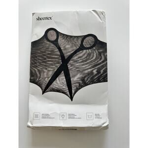 SheerTex Premium Sheer Rip-Resist Tights Black Sz. XL NIP
